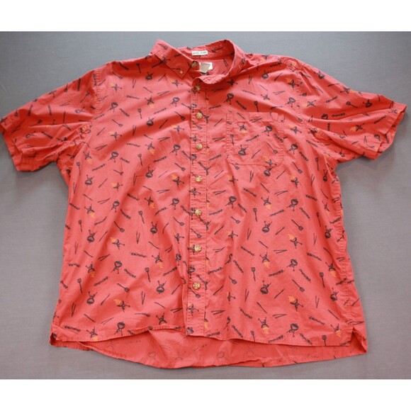 Duluth Other - Duluth Trading Co Untucked Grill BBQ Barbecue Shirt Men's Relaxed Fit 2XL Tall